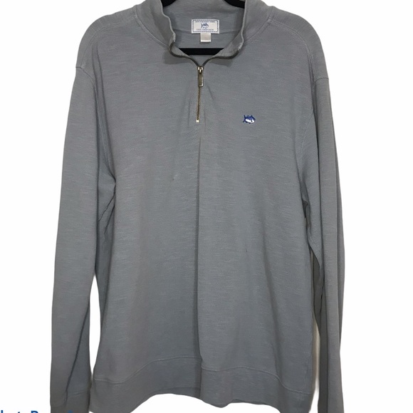 Southern Tide Other - Southern tide 1/4 zip blue pullover sweater large